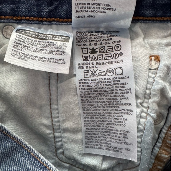 Levi's 501 Distressed Fried Hem Blue Jean Shorts Festival Size 27 - Picture 2 of 6